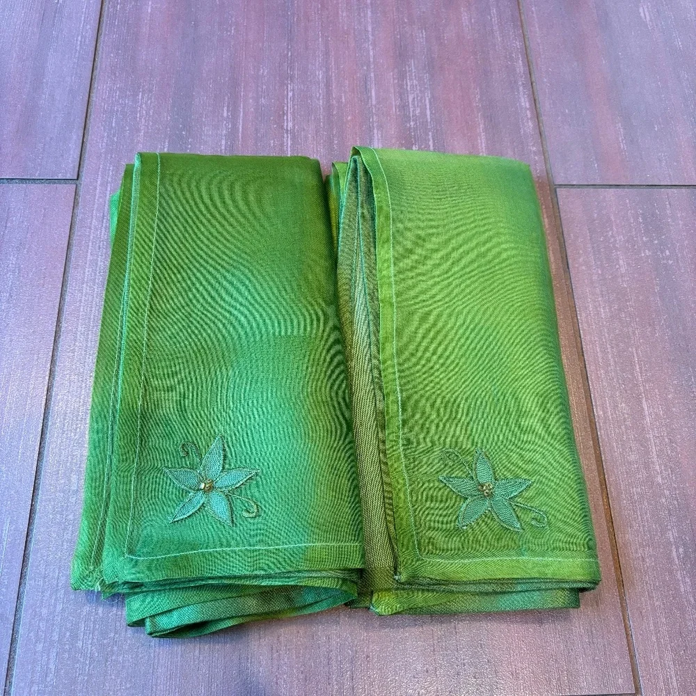 2 Pottery Barn silk napkins